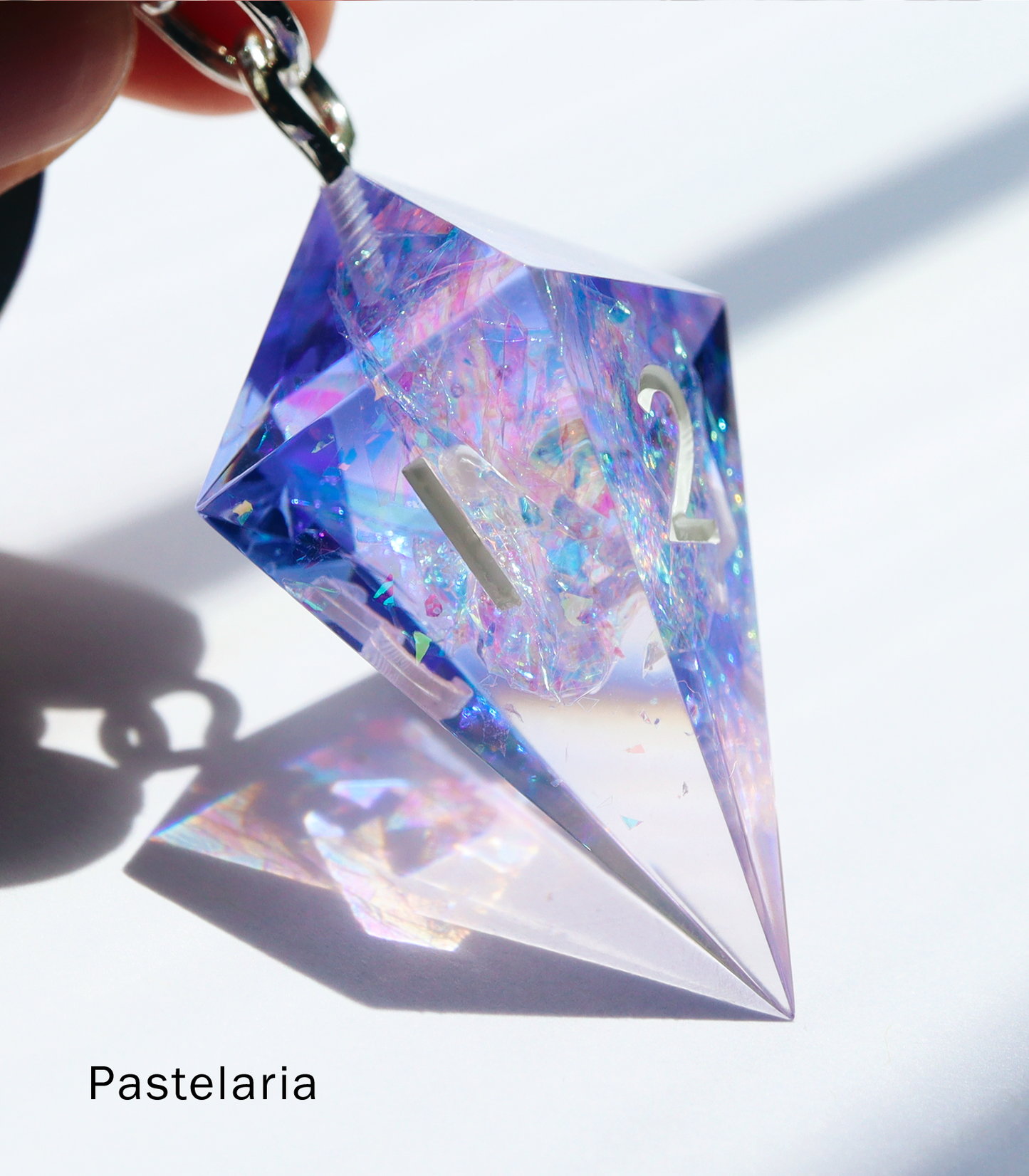 Crystal D4 Keychain