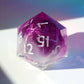 Amethyst Geode Liquid Core Chonk D20