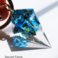 Crystal D4 Keychain